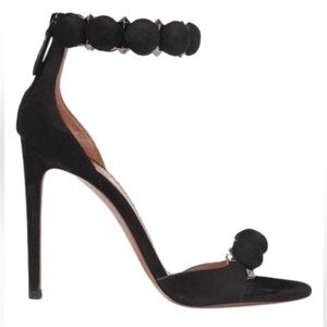 🖤 ALAIA Bombe 110 studded suede leather heels sandals ✨